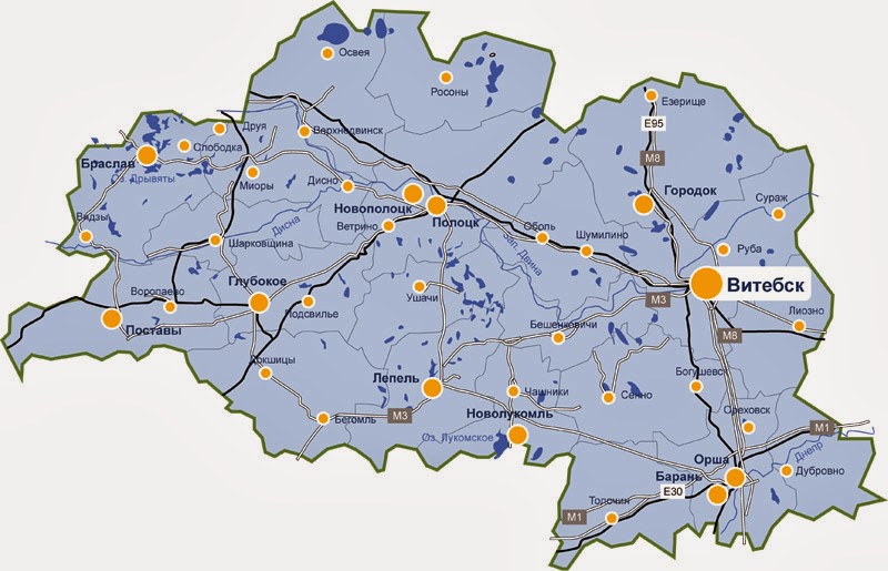 Глубокое карта беларусь